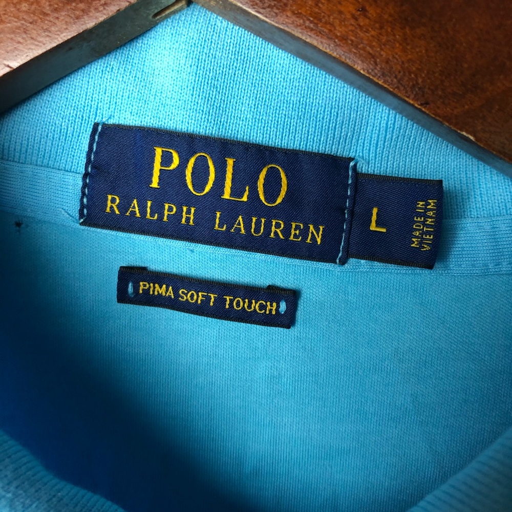 Polo Ralph Lauren Prima Soft Touch Blue Polo Large - Picture 8 of 9